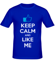 Мужская футболка Keep calm and like me фото
