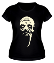 Женская футболка Лицо зомби фото