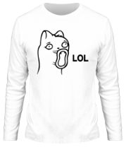 Мужская футболка длинный рукав Lol-кот фото