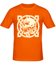 Мужская футболка Череп с кельтским узором (свет) фото