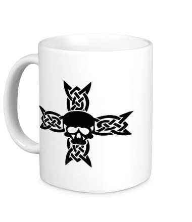 Кружка Череп на кельтском кресте