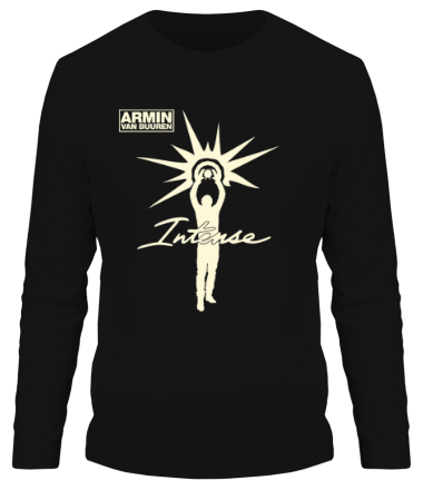 Мужская футболка длинный рукав Armin van Buuren - Intense (glow)