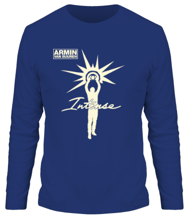 Мужская футболка длинный рукав Armin van Buuren - Intense (glow)