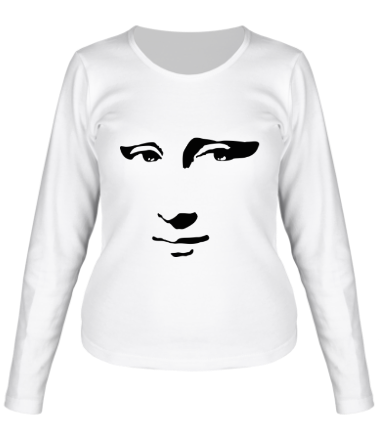 Женская футболка длинный рукав Джаконда (Мона Лиза)
