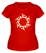 Женская футболка Солнце (свет) фото