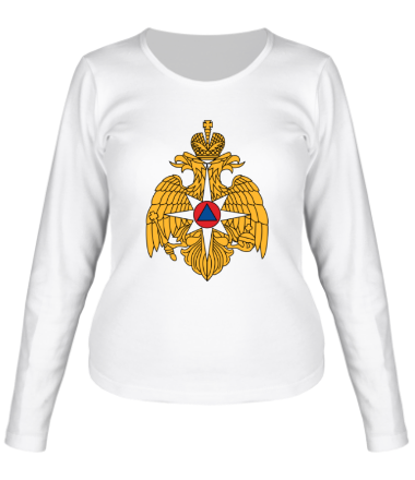 Женская футболка длинный рукав МЧС России