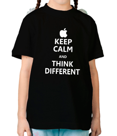 Детская футболка Keep calm and think different