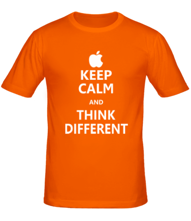 Мужская футболка Keep calm and think different