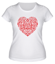 Женская футболка Сердце узор фото