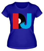 Женская футболка DJ vinyl фото