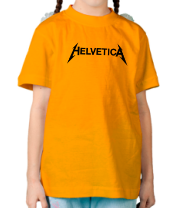 Детская футболка Helvetica Metallica фото