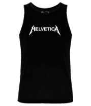 Мужская майка Helvetica Metallica фото