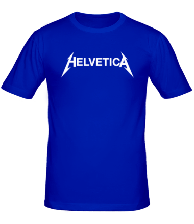 Мужская футболка Helvetica Metallica