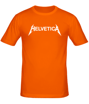 Мужская футболка Helvetica Metallica