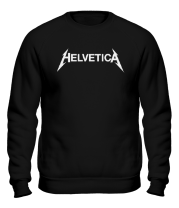 Толстовка без капюшона Helvetica Metallica фото