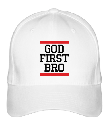 Бейсболка God first bro