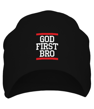 Шапка God first bro