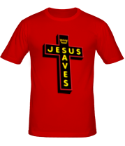 Мужская футболка Jesus Saves_3D фото