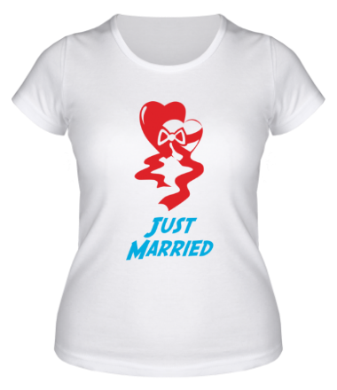Женская футболка Just Married
