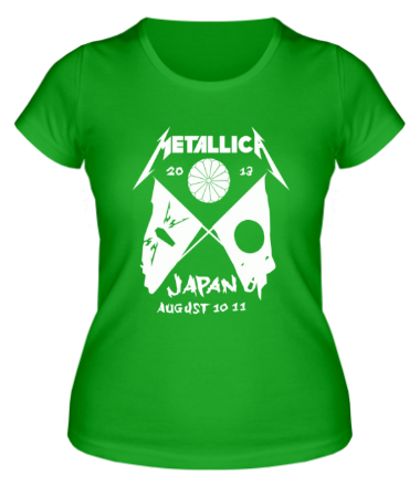 Женская футболка Metallica Japan 2013 Tour