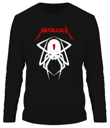 Мужская футболка длинный рукав Metallica Spider
