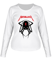 Женская футболка длинный рукав Metallica Spider фото