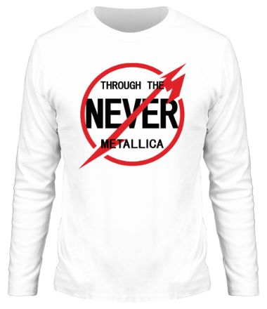 Мужская футболка длинный рукав Metallica Through the Never