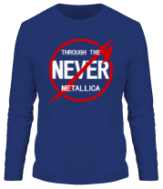Мужская футболка длинный рукав Metallica Through the Never фото