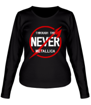Женская футболка длинный рукав Metallica Through the Never фото
