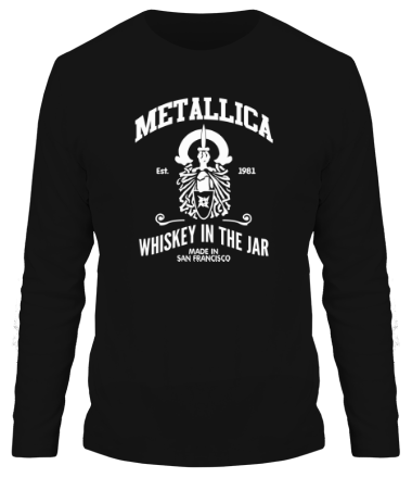 Мужская футболка длинный рукав Metallica Whiskey in the Jar