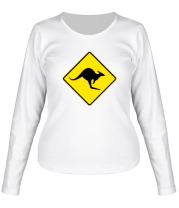Женская футболка длинный рукав Австралийский Знак фото