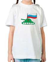 Детская футболка Танчик с флагом фото