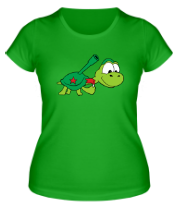 Женская футболка Боевая черепаха фото
