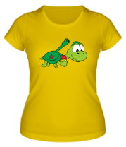 Женская футболка Боевая черепаха фото