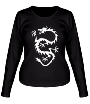 Женская футболка длинный рукав Дракон - змей фото