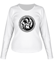 Женская футболка длинный рукав Дракон символ фото