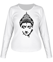Женская футболка длинный рукав Будда фото