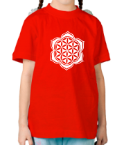 Детская футболка Цветок лотоса-восточный узор фото