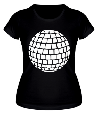 Женская футболка Зеркальный шар