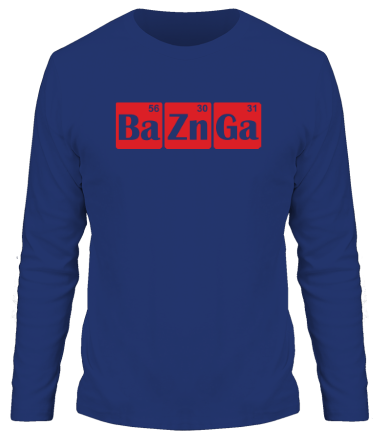 Мужская футболка длинный рукав Bazinga