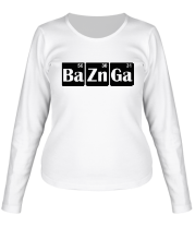 Женская футболка длинный рукав Bazinga фото