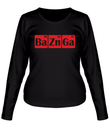 Женская футболка длинный рукав Bazinga