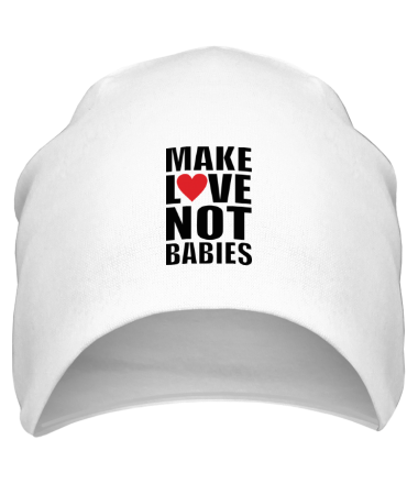 Шапка Make love not babies