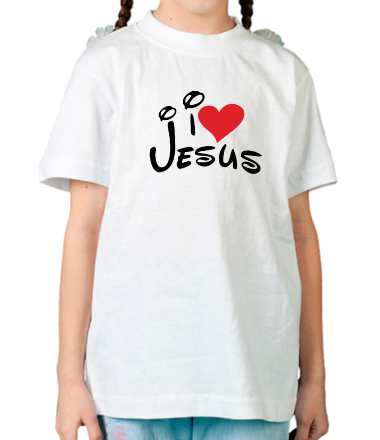 Детская футболка I love Jesus