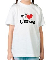 Детская футболка I love Jesus фото