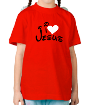 Детская футболка I love Jesus фото