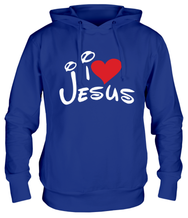 Толстовка худи I love Jesus