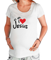 Футболка для беременных I love Jesus фото