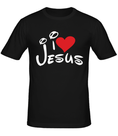 Мужская футболка I love Jesus