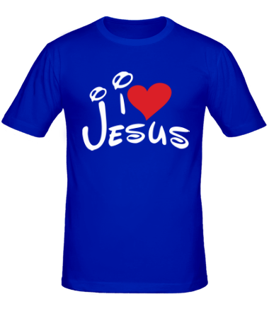 Мужская футболка I love Jesus